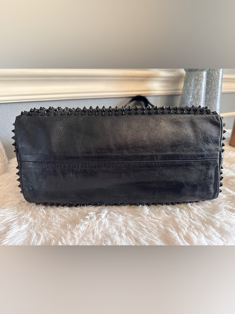Christian Louboutin Black Tote with Gold Accents - Picture 7 of 16